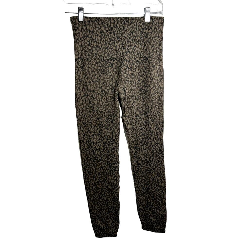 Spanx Look At Me Now Seamless Leggings in Mini Leopard Womens Size Large